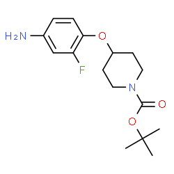 tert-Butyl 4-(4-amino-2-fluorophenoxy)piperidine-1-carboxylate structure