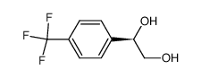 (R)-(-)-1-(4-trifluoromethylphenyl)-1,2-ethanediol结构式