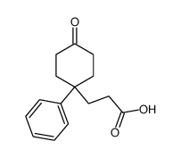 1-Phenyl-cyclohexanon-(4)-<β-propionsaeure>-(1)结构式