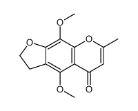 4,9-dimethoxy-7-methyl-2,3-dihydrofuro[3,2-g]chromen-5-one Structure