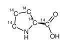 l-proline, [u-14c]结构式