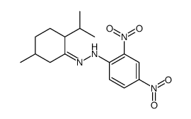 (1E)-2-Isopropyl-5-methylcyclohexanone (2,4-dinitrophenyl)hydrazone structure