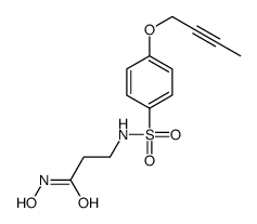 3-[(4-but-2-ynoxyphenyl)sulfonylamino]-N-hydroxypropanamide Structure