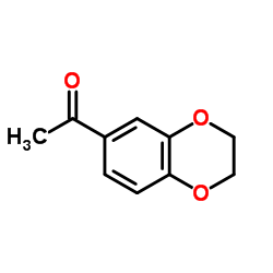 6-乙酰基-1,4-苯并二氧杂环结构式