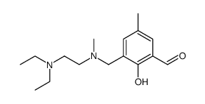 3([(2-diethylamino-ethyl)methyl-amino]-methyl)-2-hydroxy-5-methyl-benzaldehyde结构式
