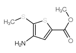 2-Thiophenecarboxylicacid,4-amino-5-(methylthio)-,methylester(9CI) Structure