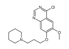 4-氯-6-甲氧基-7-(3-(哌啶-1-基)丙氧基)喹唑啉结构式