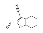 3-Benzofurancarbonitrile,2-formyl-4,5,6,7-tetrahydro-(9CI) structure