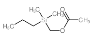 Methanol,1-(dimethylpropylsilyl)-, 1-acetate结构式