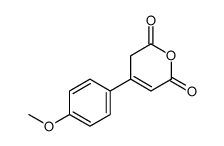 4-(4-methoxyphenyl)-3H-pyran-2,6-dione Structure
