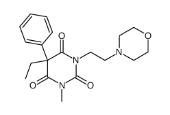 5-ethyl-1-methyl-3-(2-morpholin-4-yl-ethyl)-5-phenyl-pyrimidine-2,4,6-trione结构式