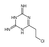 6-(2-chloroethyl)-1,3,5-triazine-2,4-diamine结构式