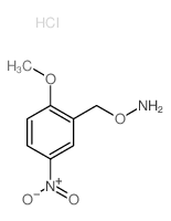 O-[(2-methoxy-5-nitro-phenyl)methyl]hydroxylamine结构式