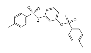 1-(toluene-4-sulfonylamino)-3-(toluene-4-sulfonyloxy)-benzene结构式