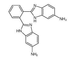 2-[2-(6-amino-1H-benzimidazol-2-yl)phenyl]-3H-benzimidazol-5-amine结构式