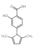 4-(2,5-dimethylpyrrol-1-yl)-2-hydroxybenzoic acid结构式