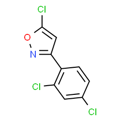 5-CHLORO-3-(2,4-DICHLOROPHENYL)ISOXAZOLE structure