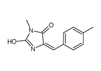 2,4-IMIDAZOLIDINEDIONE, 3-METHYL-5-((4-METHYLPHENYL)METHYLENE)-结构式