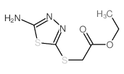 Acetic acid,2-[(5-amino-1,3,4-thiadiazol-2-yl)thio]-, ethyl ester structure