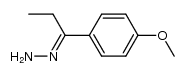 1-(4-methoxy-phenyl)-propan-1-one-hydrazone Structure