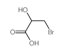 Propanoic acid,3-bromo-2-hydroxy- structure