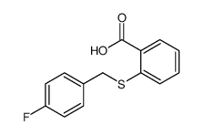 2-[(4-fluorobenzyl)thio]benzoic acid结构式