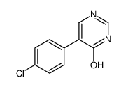 5-(4-CHLOROPHENYL)-1H-PYRIMIDIN-4-ONE结构式