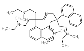 N,N-diethyl-3-[[[4-(ethyl-methyl-amino)-2-[2-(ethyl-methyl-amino)ethyl]-2-naphthalen-1-yl-butylidene]amino]methyl]-N,N-dimethyl-3-naphthalen-1-yl-pentane-1,5-diamine Structure