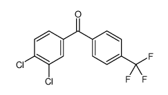 (3,4-dichlorophenyl)-[4-(trifluoromethyl)phenyl]methanone Structure