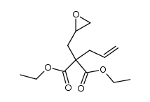 diethyl 2-allyl-2-(oxiran-2-ylmethyl)malonate结构式