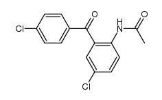 N-(4-chloro-2-(4-chlorobenzoyl)phenyl)acetamide Structure