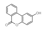 2-Hydroxy-6H-benzo(c)chromen-6-one Structure