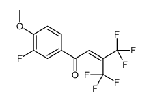 4,4,4-trifluoro-1-(3-fluoro-4-methoxyphenyl)-3-(trifluoromethyl)but-2-en-1-one Structure