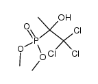 (2,2,2-trichloro-1-hydroxy-1-methyl-ethyl)-phosphonic acid dimethyl ester结构式