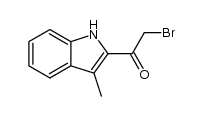 2-bromo-1-(3-methyl-1H-indol-2-yl)ethanone结构式