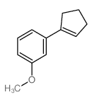 1-(1-cyclopentenyl)-3-methoxy-benzene Structure