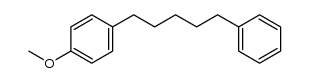 p-(5-Phenylpentyl)-anisol Structure