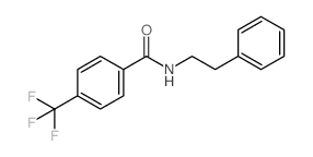 N-(2-Phenylethyl)-4-(trifluoromethyl)benzamide结构式