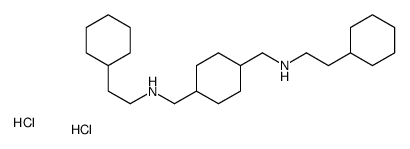 2-cyclohexyl-N-[[4-[(2-cyclohexylethylamino)methyl]cyclohexyl]methyl]ethanamine,dihydrochloride Structure