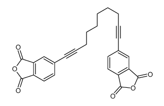 5-[10-(1,3-dioxo-2-benzofuran-5-yl)deca-1,9-diynyl]-2-benzofuran-1,3-dione结构式