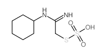 Methanethiol, (N-cyclohexyl)amidino-, hydrogen sulfate (ester) structure
