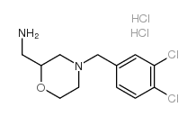 c-[4-(3,4-dichloro-benzyl)-morpholin-2-yl]-methylamine dihydrochloride Structure