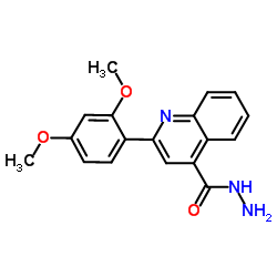 2-(2,4-Dimethoxyphenyl)-4-quinolinecarbohydrazide Structure