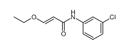 (E)-N-(3-chlorophenyl)-3-ethoxypropenamide Structure