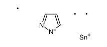 trimethyl(pyrazol-1-yl)stannane Structure