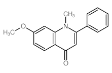 7-methoxy-1-methyl-2-phenyl-quinolin-4-one structure