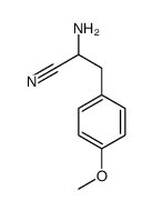 2-Amino-3-(4-methoxyphenyl)propanenitrile Structure