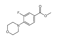 3-氟-4-(4-吗啉基)苯甲酸甲酯结构式