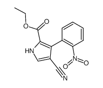 4-cyano-3-(2-nitrophenyl)-1H-pyrrole-2-carboxylic acid ethyl ester结构式