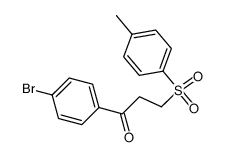 1-(4-BROMOPHENYL)-3-[(4-METHYLPHENYL)SULFONYL]-1-PROPANONE structure